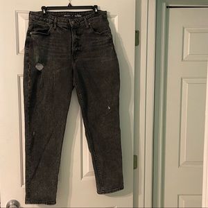 High waisted Straight leg jeans
